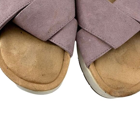 Koolaburra By Ugg Slide Sandals Lavender Purple Womens Size 7 Carenza Open Toe - Picture 5 of 10